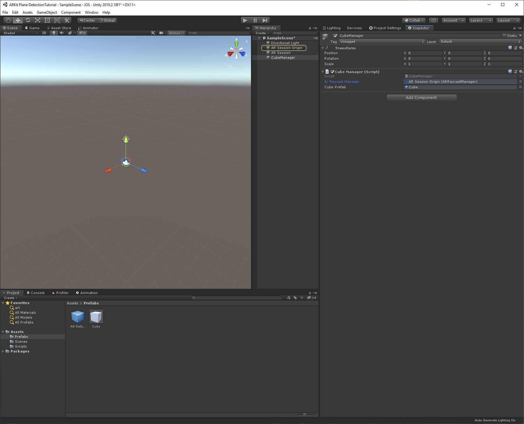 Day 3 : How to use Plane Tracking in AR and place objects using Unity ...